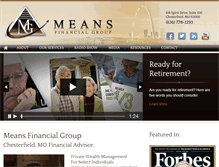 Tablet Screenshot of meansfinancialgroup.com